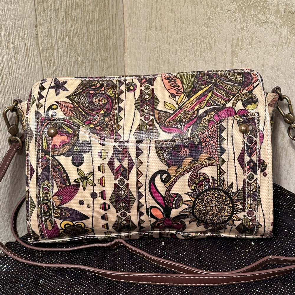 Sakroots Artist Style Cross-Body Bag with Owls - Picture 4 of 8